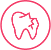 cracked tooth icon